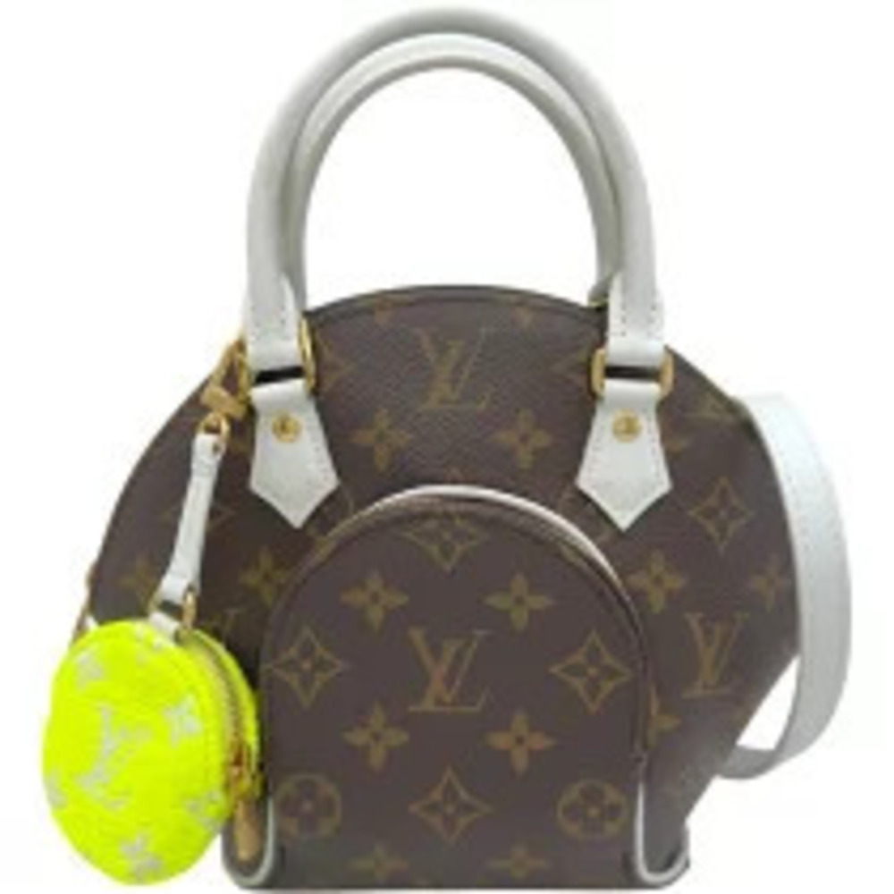 Louis Vuitton Ellipse Brown White Monogram Canvas LV Match Shoulder Bag